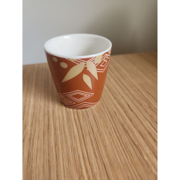 Starbucks 3oz Espresso Mug Brown & White Geometric Pattern - Picture 3 of 8
